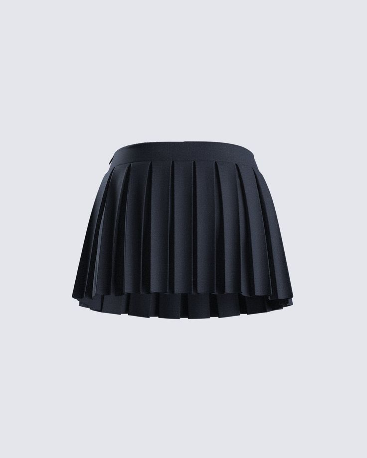 Serve looks with this staple piece mini skirt 🖤 Made from stretch suiting fabric, and complete with a pleated design for a timeless and versatile look that will turn any day into a good outfit day 😌 Fitted Accordion Pleats Mini Skirt For Work, Classic Pleated Short Tennis Skirt, Pleated Mini Skort For School, Black Mini Tennis Skirt With Pleated Waist, Workwear Mini Pleated Skirt With Pleated Hem, Fitted Mini Skirt With Pleated Hem For Work, School Uniform Mini Skirt With Pleats, Fitted Classic Tennis Skirt With Accordion Pleats, Classic Fitted Tennis Skirt With Accordion Pleats