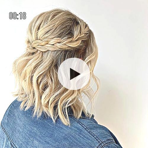 ▷▷33 Cutest Braids for Short Hair, Hoco Hair Ideas Short, Hoco Hair Ideas Down, Prom Hairstyles For Short Hair, Homecoming Hairstyles Updos, Hair Cute, Prom Hairstyles For Long Hair, Homecoming Hair Down, Bridesmaid Hair Short, Short Wedding Hair