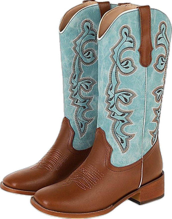 Turquoise Western Boots For Ranch, Western Turquoise Boots For Rodeo, Western Turquoise Boots For Fall, Turquoise Leather Boots For Western-themed Events, Western Blue Boots With Round Toe, Blue Western Boots With Round Toe, Blue Western Boots For Western-themed Events, Western Style Blue Boots For Ranch, Blue Western Style Boots For Ranch