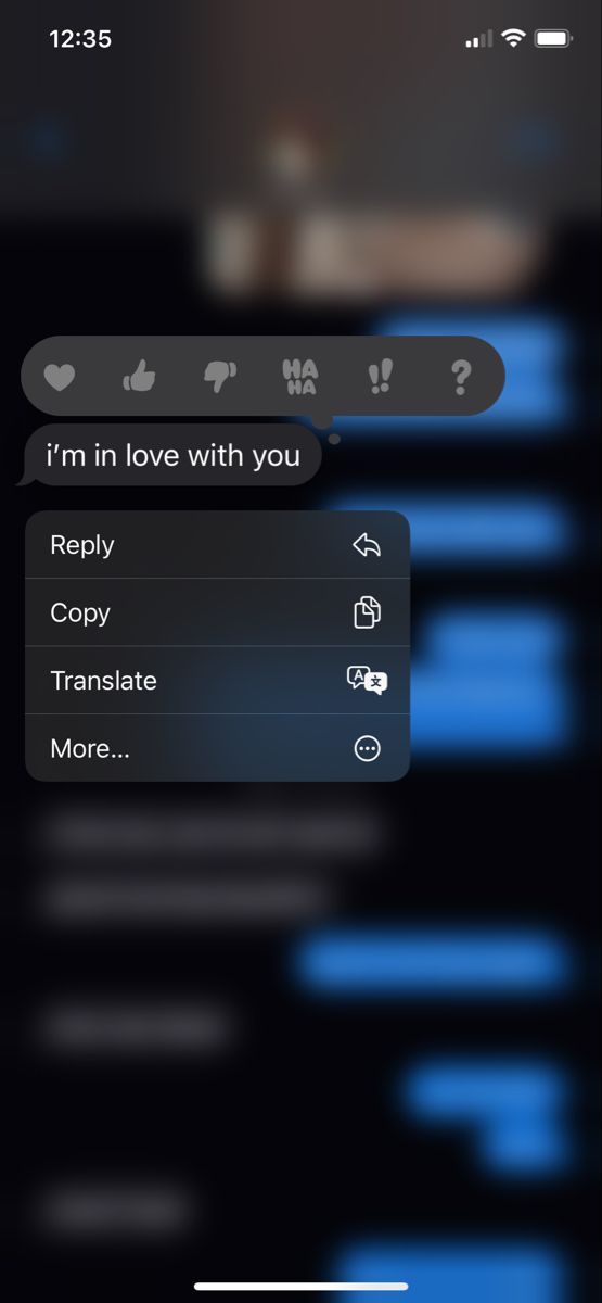 the text message is being displayed on an iphone