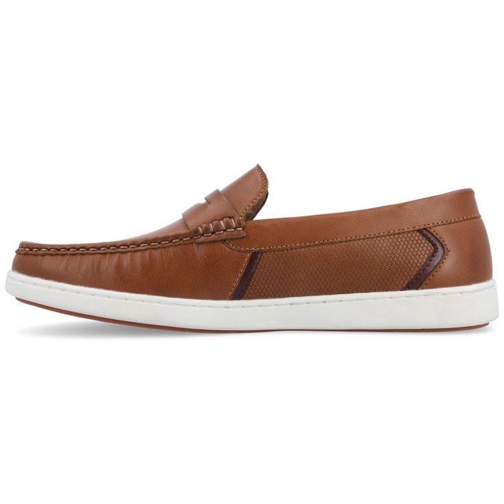 The Danny loafer from Vance Co. is the perfect shoe for when it comes to work or travel. Their 12 mm Tru Comfort Foam� massaging insole and vegan leather will keep your feet comfortable around every turn. Keeping up with your standards their round toe and slip-on closure will make for an easy grab-and-go shoe to rush out the door. Penny Loafer, Perfect Shoes, Penny Loafers, Keep Up, The Door, You Bag, Chestnut, Rush, To Work