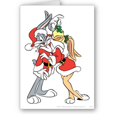 santa and mrs claus kissing poster