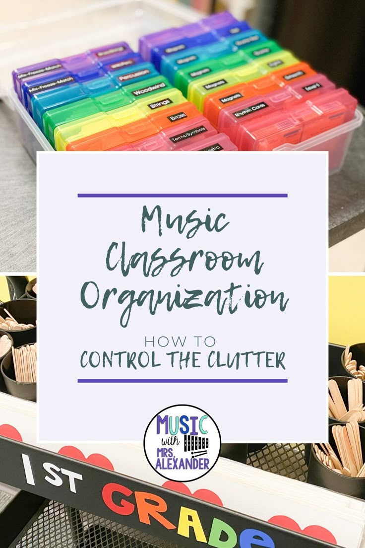 music classroom organization and how to control the clutter