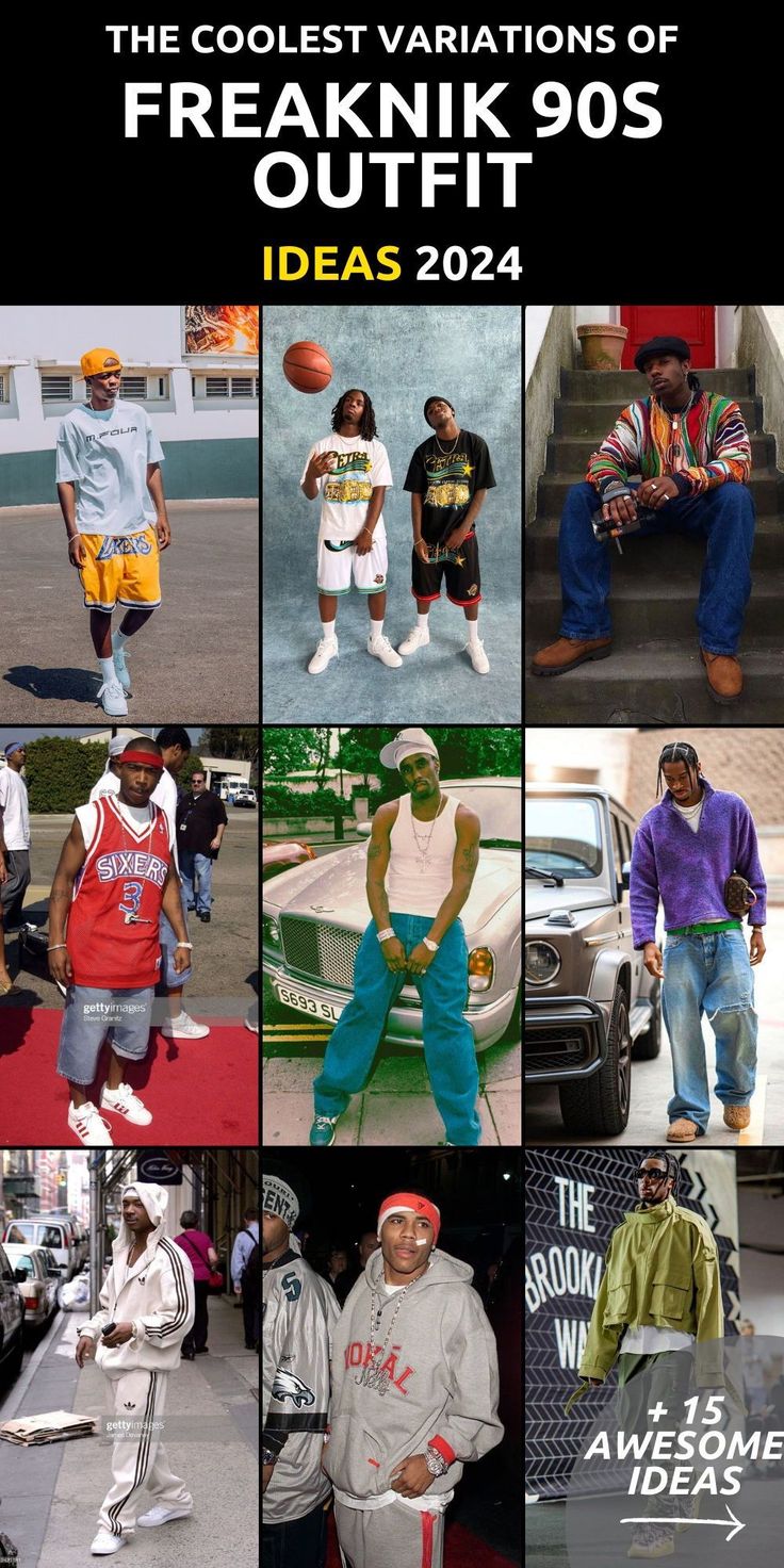 90s Looks Men, 90s Outfits For Men, 90 Fashion Men The 90s, Freaknik 90s Outfit Men, 90s Theme Party Outfit Men, 90s Summer Outfits Men, 90s Men’s Fashion, Men’s Fashion Outfits 90s, Freaknik 90s Outfit Ideas