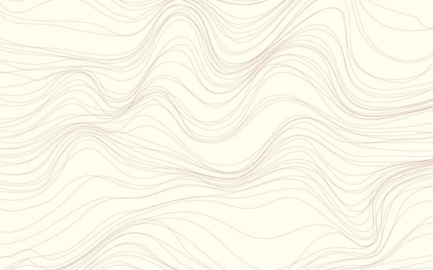 an abstract background with wavy lines in shades of pink and white on a beige background