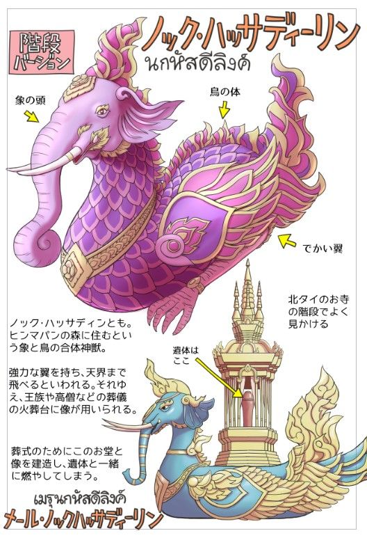 an image of a purple and gold dragon statue