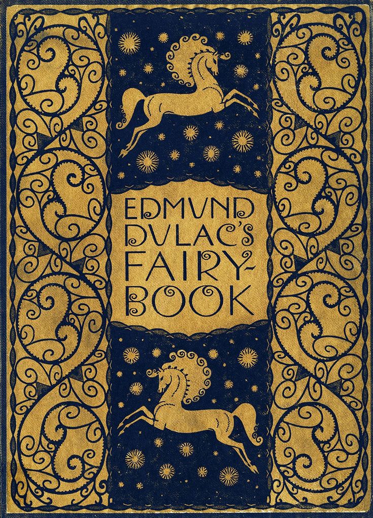 an old book cover with the words edymind dalg's fairy book