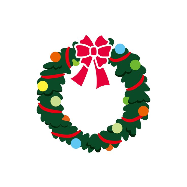 a christmas wreath with a red bow on it