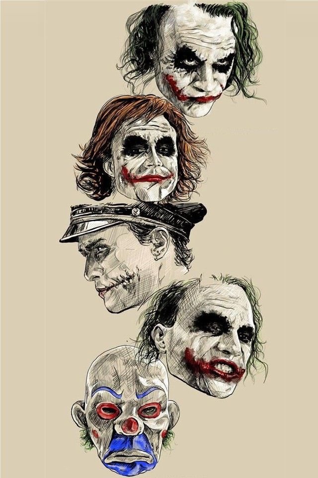 an image of the faces of jokers