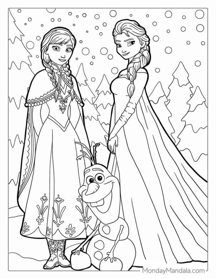 frozen princess and prince coloring pages