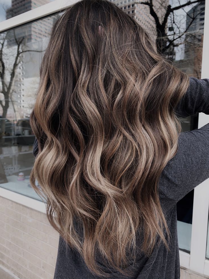 Ashy Brunette, Balayage Long Hair, Brown And Blonde, Brown Hair Inspo, Brunette Hair With Highlights, Balayage Hair Dark, Brunette Balayage Hair, Brown Hair Balayage, Long Dark Hair