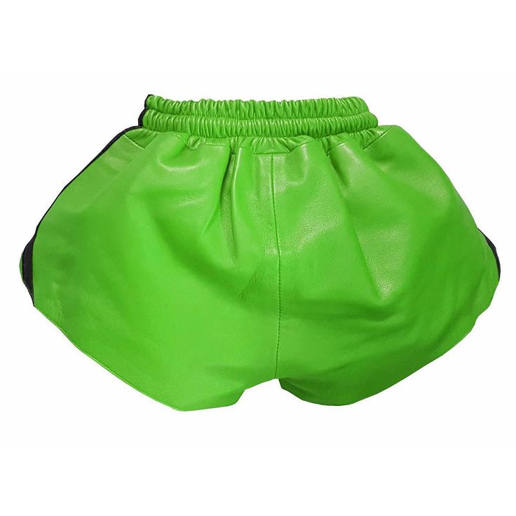 Elevate your smart-casual style with our genuine leather drawstring shorts. The adjustable drawstring and flexible fit ensure comfort while the quality craftsmanship exudes class, making them perfect for any occasion. Make a bold statement of style and sophistication wherever you go. Men's Real Leather Shorts Features: 100% Real Leather, Strong polyester laces, Cotton Lining. Important Note: Our sizes are based on waist measurements, ranging from 32 to 44 inches to ensure a perfect fit for every Casual Short Leather Bottoms, Casual Leather Bottoms For Summer, Green Leather Bottoms For Spring, Casual Stretch Leather Bottoms, Casual Leather Shorts, Casual Faux Leather Shorts, Summer Leather Shorts, Casual Faux Leather Bottoms For Summer, Summer Casual Faux Leather Bottoms