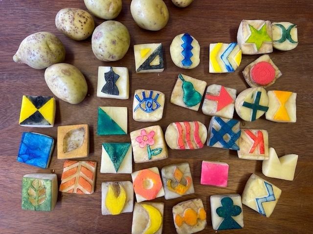 some food that is laying out on a table