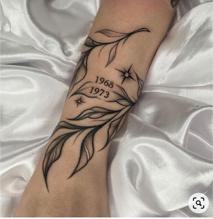 a person with a tattoo on their arm