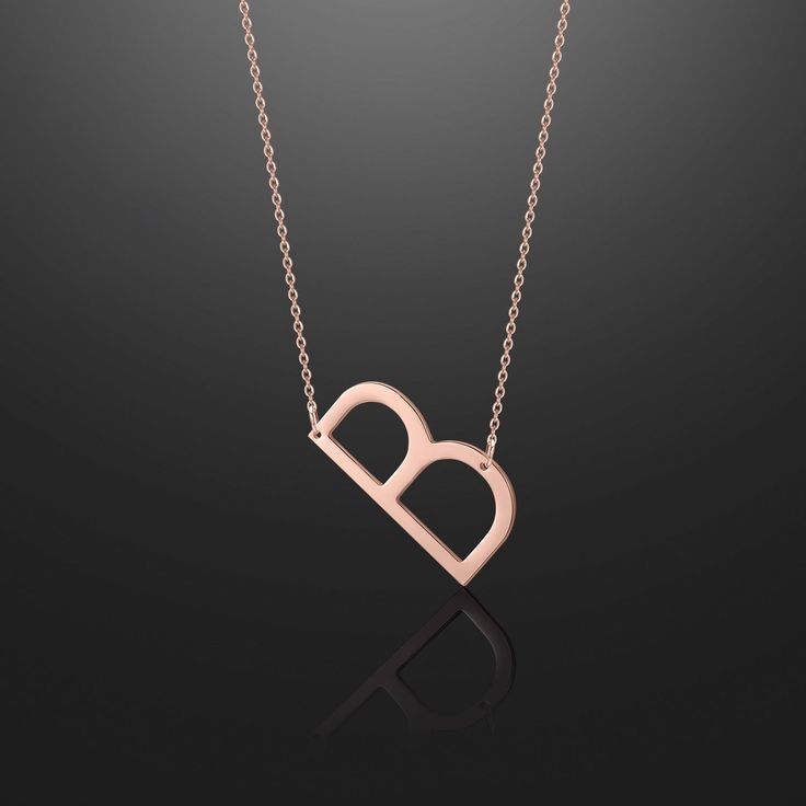 Personalize your own necklace with your initial, or surprise them with a customized gift. Letter Necklace Silver, Large Letters, Letter Necklace, Silver Necklaces, Arrow Necklace, Initials, Gold Necklace, Rose Gold, Chain