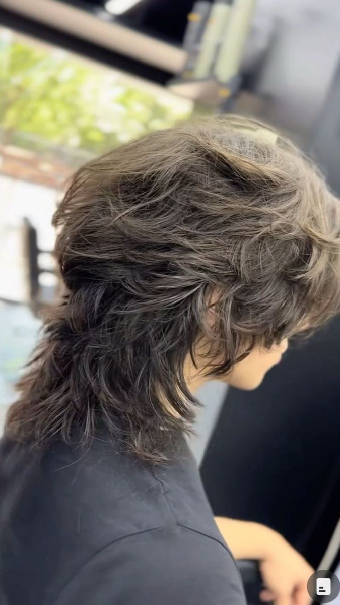 Short Shaggy Choppy Layers, Mens Straight Shaggy Haircut, Long Haircut Mullet, Wolf Tail Mullet Haircut, Disconnected Layers Short Hair, Long Guy Hairstyles, Long Wavy Hair Men Medium, Wolf Cut Hair Short Mullet Style Women, 90s Shaggy Haircut