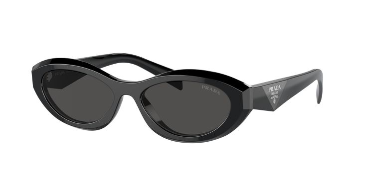 Elevate your style while maintaining a high level of performance with Prada PR 26ZS. These irregular-shaped glasses feature a polished black acetate frame that adds a touch of elegance to any look. The dark grey lenses provide excellent protection, while the solid color treatment ensures they remain in pristine condition. Embrace the fashion-forward vibes and experience superior vision with these statement-making shades. Available with prescription lenses. Prada Sunglasses Women, Sage Honey, Sunglasses Women Black, Prada Sunnies, Fashion Leaders, High Cheekbones, Grey Frame, Glasses Shop, Prada Sunglasses