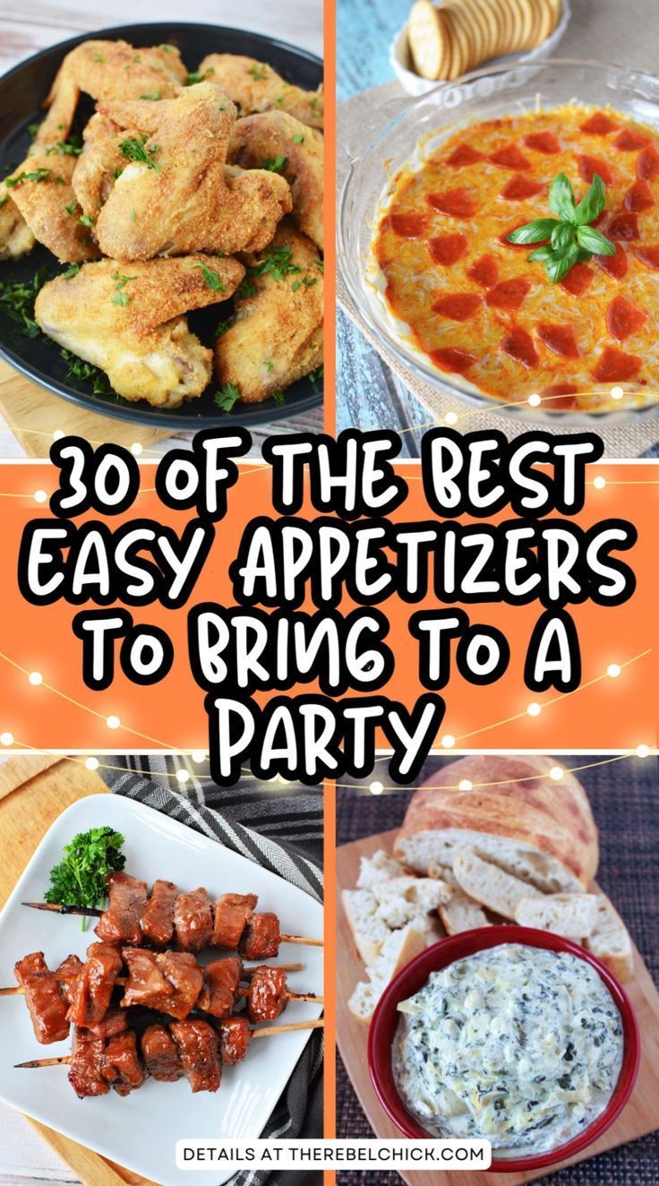 the best easy appetizers to bring to a party