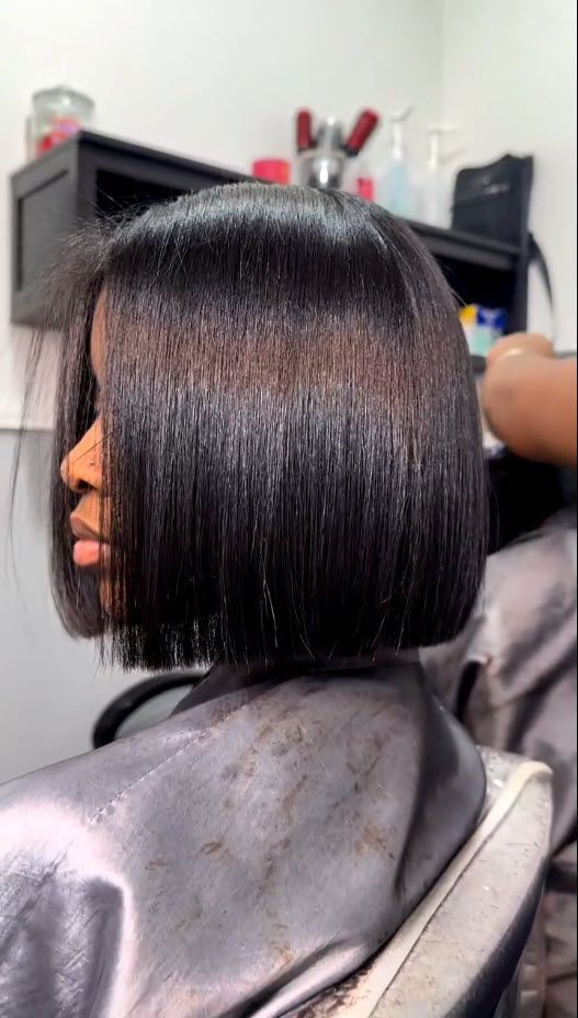 Natural Hair Bob Cut, Haircut Ideas Trendy, Natural Hair Bob, Haircut Bob, Pressed Natural Hair, Hairstyle Ideas Easy, Bob Haircut Ideas, Silk Press Natural Hair, Simple Wedding Hairstyles