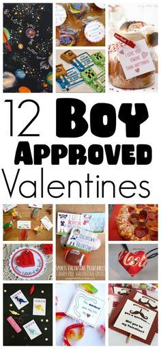 12 boy approved valentine's day cards with the text, 12 boy approved valentine's day cards