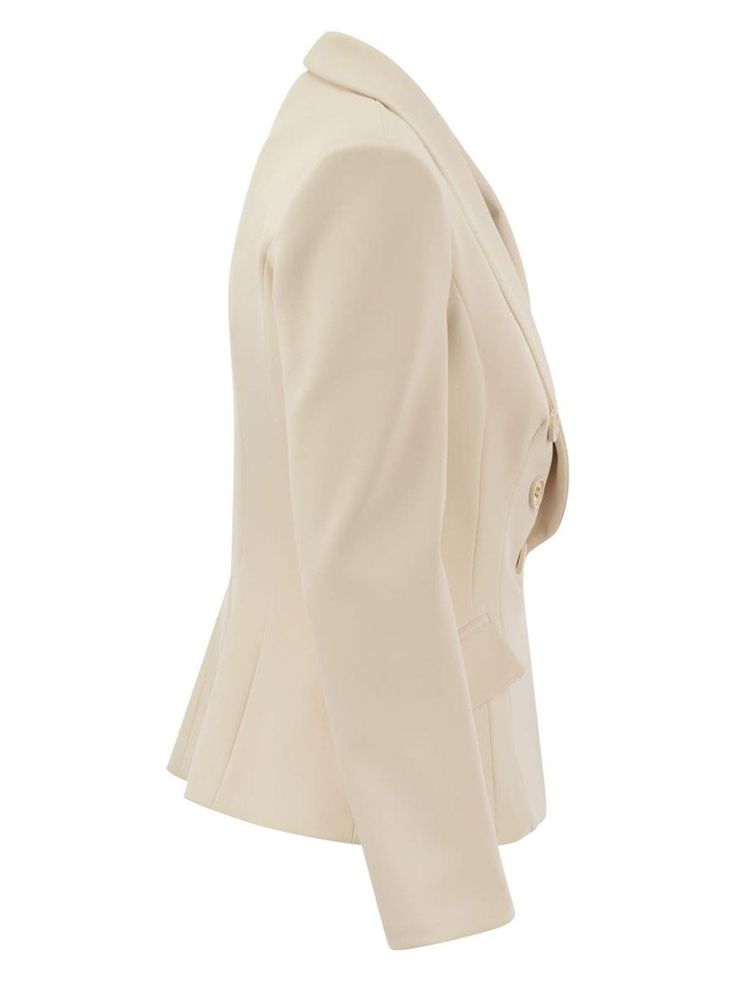 Imagine slipping into something as smooth as butter; this jacket is just that, with its chic shawl lapels adding a touch of elegance. It's the kind of piece that effortlessly elevates your style without even trying. Perfect for when you want to look polished but feel completely at ease. Double crepe fabric with a luxurious feel Front flap and welt pockets for a sleek look Monogram satin lining for that exclusive touch Matching buttons for a seamless design Made in Italy, showcasing fine craftsma Jacket With Scarf, Pocket Scarves, Spring Summer 2024, Double Breasted Jacket, Leather Cap, Mens Gloves, Scarf Jewelry, Sneaker Heels, Casual Backpack