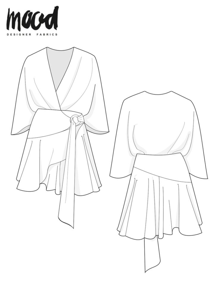 the top and skirt sewing pattern is shown