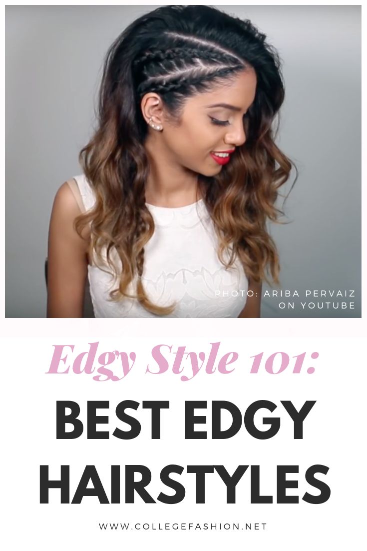 Best edgy hairstyles - guide to edgy style 101 Concert Hair Ideas Long Hair, Hip Hop Concert Hairstyles, Female Rock Hairstyles, Casual Date Night Hairstyles, Jelly Roll Concert Hair, Edgy Updos For Long Hair, Long Hair Rocker Hairstyles, Hairstyles For Metal Concerts, Edgy Hairstyles For Long Hair