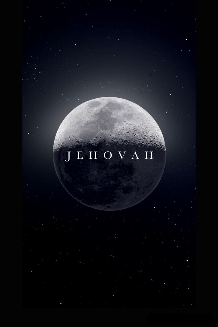 the name jehovah in front of a full moon