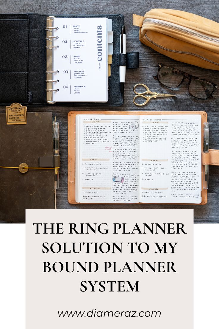 the ring planner solution to my bound planner system