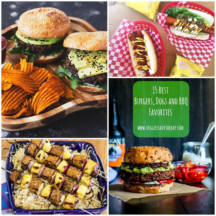 the best burgers and bbq favorites are featured in this postcard collage