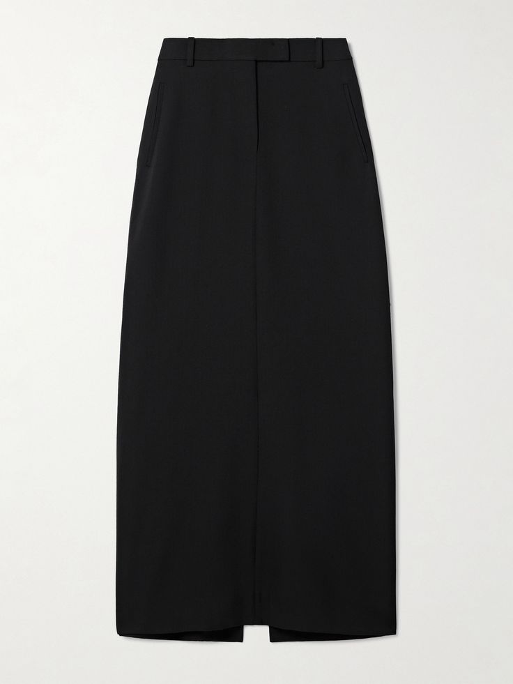 Acne Studios' skirt borrows elements from classic tailoring, giving it a smart, polished look. Cut from grain de poudre in a streamlined silhouette, it has a mid-rise waistband fitted with belt loops as well as button-fastening welt pockets on the reverse. Classic Tailoring, Acne Studio, Acne Shop, Fantasy Gowns, Studio S, Polished Look, Welt Pockets, Welt Pocket, Women Collection