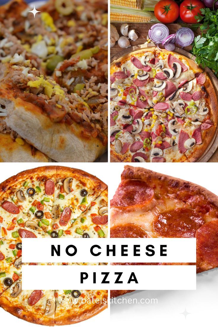 Image By Batel's Kitchen Cheese Free Pizza, Pizza Without Cheese, Cheese Pizza Recipe, Craving Pizza, Veggie Pizza, Healthy Pizza, Pizza Bites, Easy Pizza, Savory Sauce