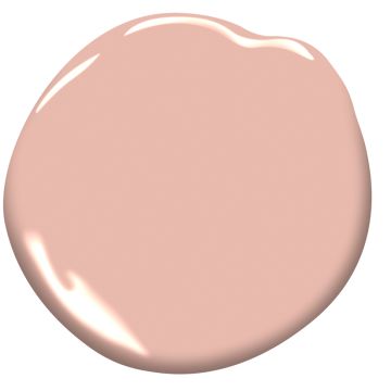 a light pink paint with a white background