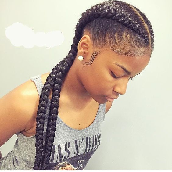 Useful 19 Two French Braids Black Hairstyles | New Natural Hairstyles Hairstyles Weave, Two French Braids, New Natural Hairstyles, Two Braid Hairstyles, Big Box Braids, Twisted Hair, Boxer Braids, Goddess Braids Hairstyles, Long Box Braids