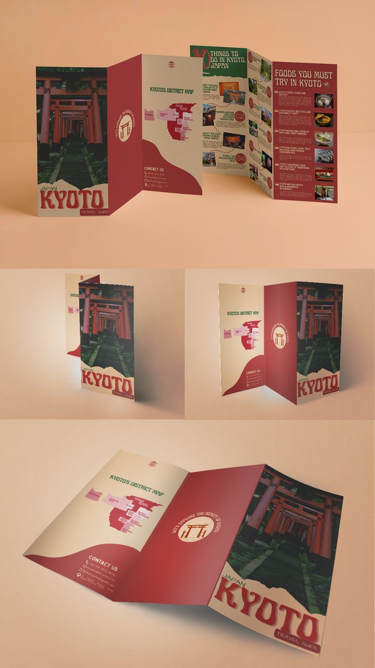 A travel Brochure Cool Brochure Design Ideas, Broshor Design Idea, Tourism Brochure Design Layout, Brochure Art Design, Travel Trifold Brochure Design, Pamphlets Design Ideas School, Brochure Design Ideas Creative, Pamphlet Ideas For School Project, Travel Pamphlet Design