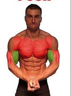 an image of a man with muscles showing