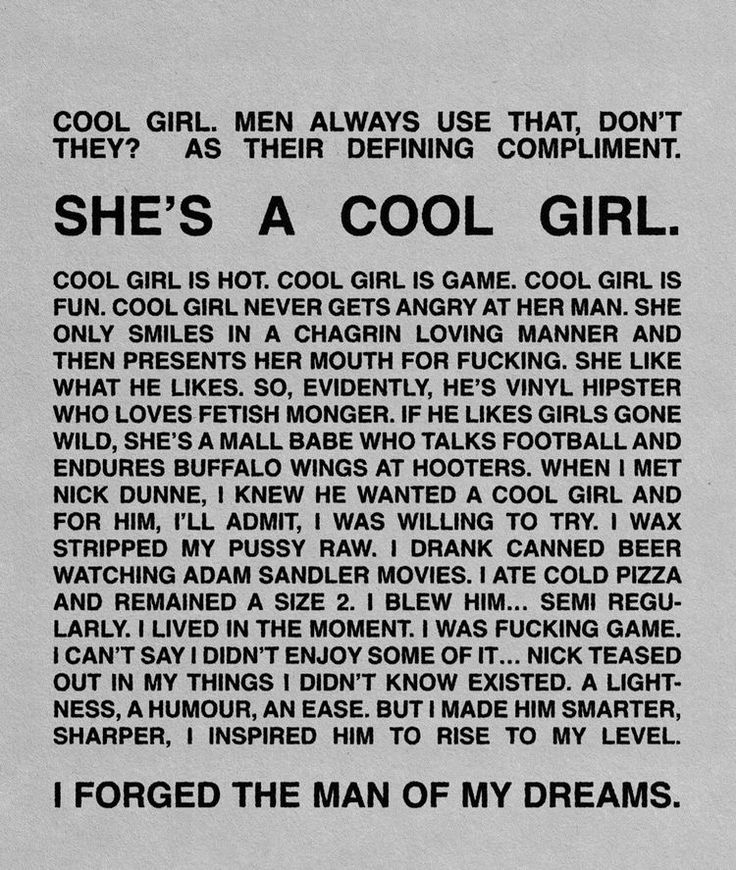 a poem written in black and white on a piece of paper that says, she's a cool girl