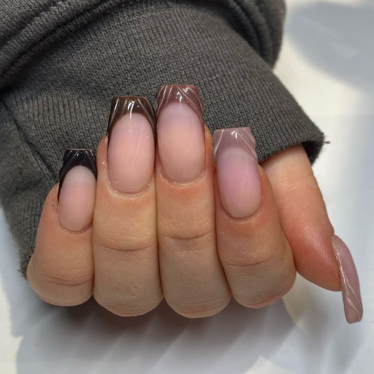 one hand pictures 🤎🤎 “french press”polygel by @makartt_official 🤎 #nails #boltonnailtech #caledon #nailart #naildesign #fallnails #bramptonnailtech #caledonnailtech #nailsoftheday #polygelnails #gtanailtech #polygel #polygelnailtech Polygel Nails, Hand Pictures, French Press, Nail Tech, Nail Inspo, Nail Designs, Nail Art, Nails, Quick Saves