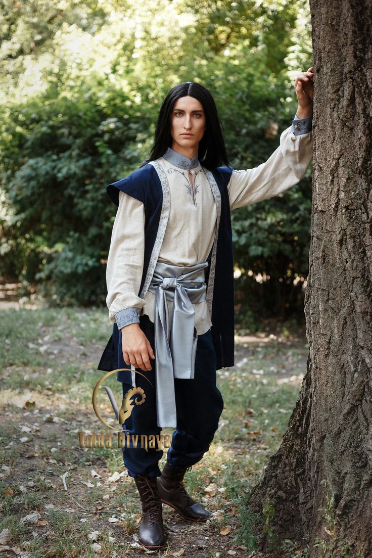 Elven Outfit Voronwе Elven Seafarer. Ideal for Fairytale Weddings and Medieval Events. Fantasy Stunning Costume. for Cosplay and Renfair - Etsy Elven Outfit, Elven Costume, Elven Wedding, Elf Cosplay, Fairy Outfit, Satin Belt, Elf Clothes, Larp Costume, Wedding Costume