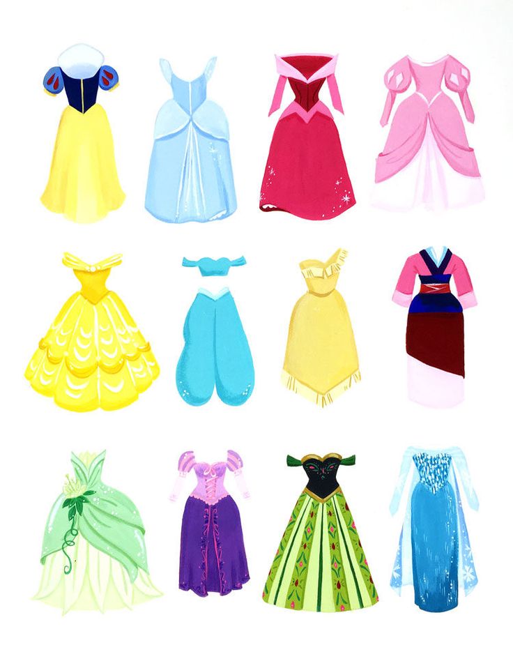 an image of princess dress up paper dolls