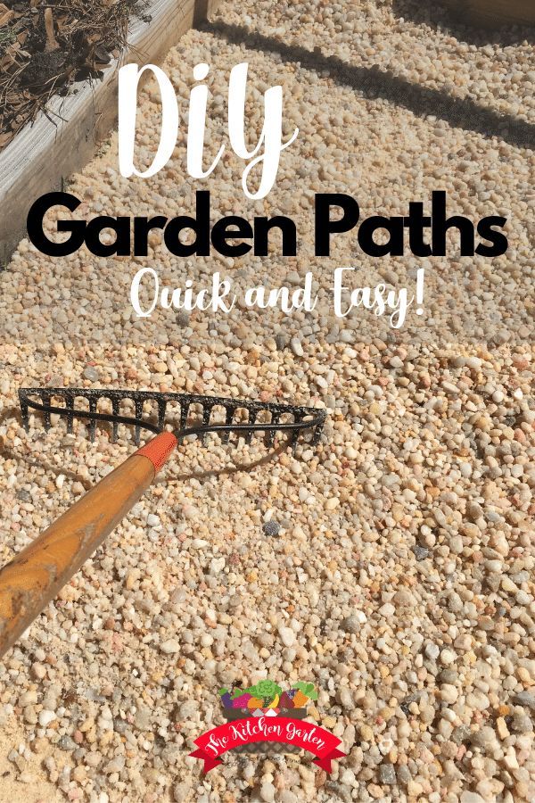 diy garden paths with text overlay that reads diy garden paths quick and easy