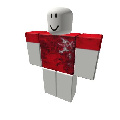 a white and red object with a smiley face on it's chest, standing in front of a white background