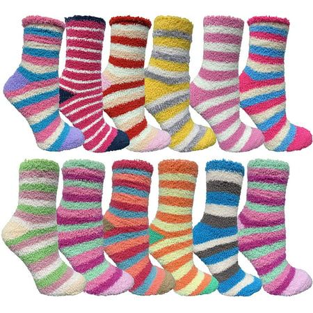 Winter weather calls for cozy comfortable socks. What better way to start the season than with a variety of warm fuzzy socks. Made of butter soft polyester and has the perfect amount of stretch.Bright fun colors look super cute and keep your feet toasty and warm . Great for lounging around the house or walking around the dorm. Try wearing them with your favorite winter boots for extra warmth. Size: 9-11.  Color: Multicolor.  Gender: female.  Age Group: adult.  Pattern: solid. Hospital Socks, Fluffy Bedding, Fleece Socks, Cute Stockings, Soft Sock, Comfortable Socks, Fuzzy Slippers, Fuzzy Socks, Cozy Socks