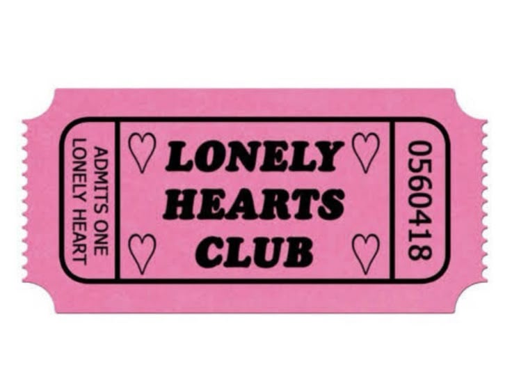 Electra Heart, Broken Hearts Club, Lonely Hearts Club, Heart Songs, Clubbing Aesthetic, Tumblr Stickers, Marina And The Diamonds, Lonely Heart, Admit One