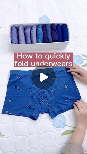 Noocx® - Smart Gadgets on Instagram: "How to fold men’s underwears😆#foryou #foldingclothes #underwears #restock #tk" Folding Underware Men, How To Fold Boxers, Mens Trunks, Smart Gadget, Folding Clothes, Boy Shorts, Gadgets, Slip On, Mens Outfits