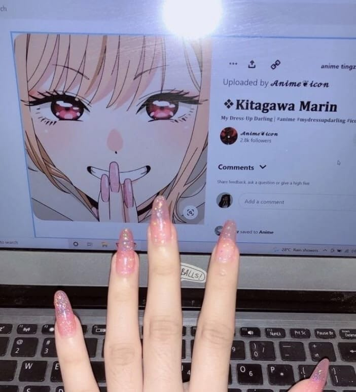 Anime Cookies, Hello Nails, Anime Nails, Pretty Gel Nails, Really Cute Nails, Kawaii Nails, Funky Nails, Dream Nails, Cute Nail Designs