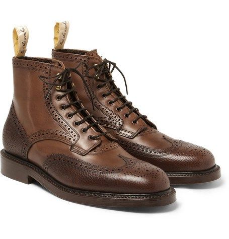 Two Tone Boots, Grenson Shoes, Mens Designer Boots, Big Men Fashion, Botas Chelsea, Brogue Boots, Leather Brogues, Mens Boots Fashion, Mens Leather Boots