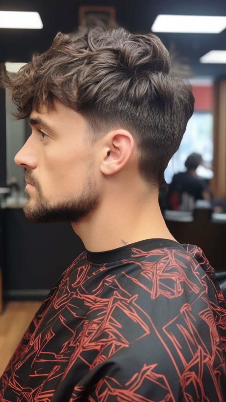 Layered Fringe Haircut, Mens Haircut With Fringe, Layered Fringe Men, Men Textured Fringe, Textured Fringe Boys, Boys Fringe Haircut, Mens Textured Fringe, Layered Mens Haircut, Fringe Hairstyles Men