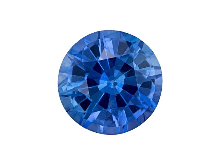 a blue diamond on a white background