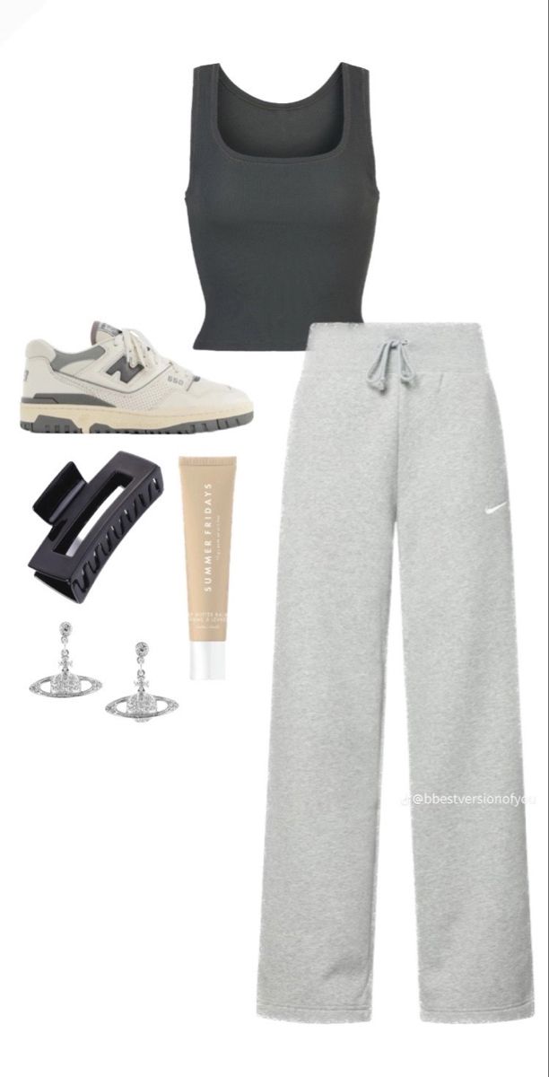 Home Look Outfit, Comfy Summer Outfits, Sweatpants Outfits, Cute Lazy Outfits, Cute Lazy Day Outfits, Casual Day Outfits, Lazy Outfits, Trending Fashion Outfits, Cute Comfy Outfits